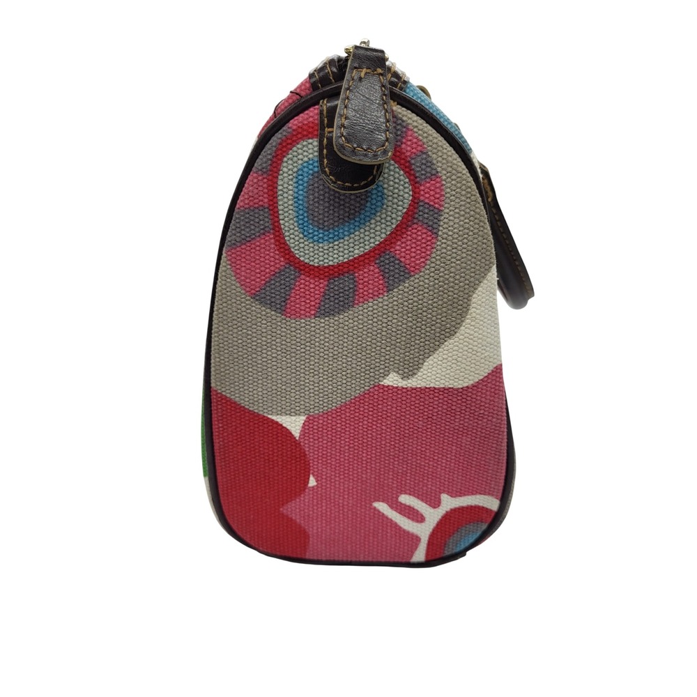 Victoria's Secret Y2K Floral Bowler Bag Canvas Indie Dopamine Purse Zip Top - Picture 11 of 13